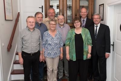 Gründungsversammlung  - 
Der Vorstand der Senioren-Union Beelen mit Astrid Birkhahn, Daniel Hagemeier und Karl-Heinz Greiwe
